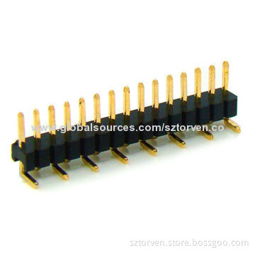 Pin header, 1.27mm pitch single row SMD type, 1-50 pins